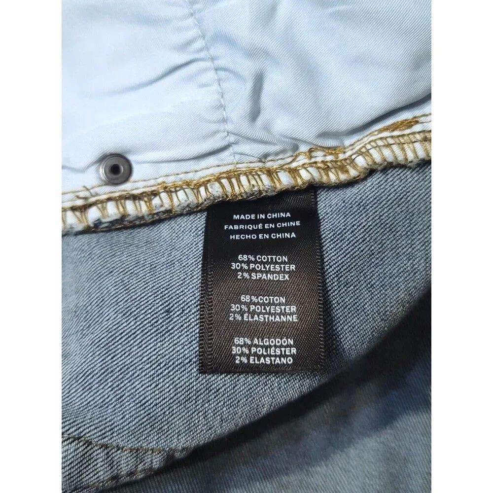 Kenneth Cole New York Men's 40x32 Straight Fit Comfort Stretch Denim Jeans Blue